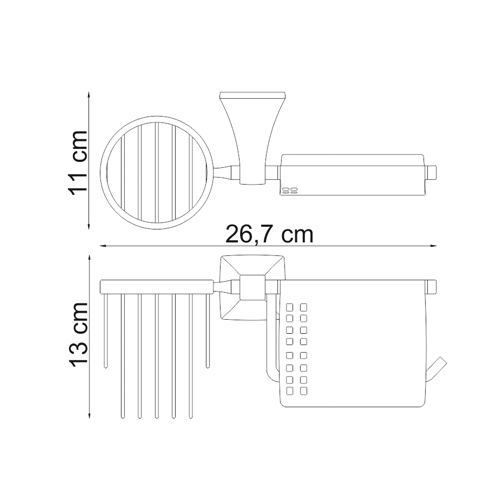 K-2559 Toilettenpapier-/ Raumdufthalter wassercraft