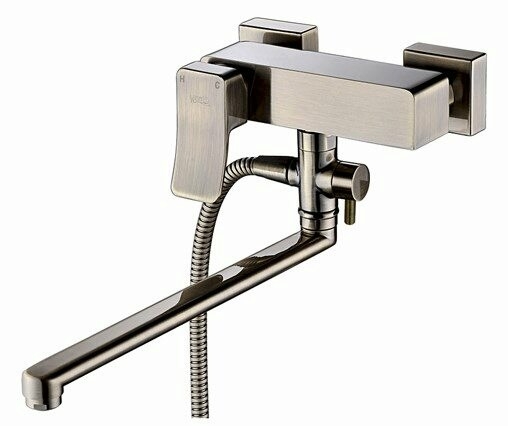 Exter 1602L Einhand-Wannenmischer mit Brause