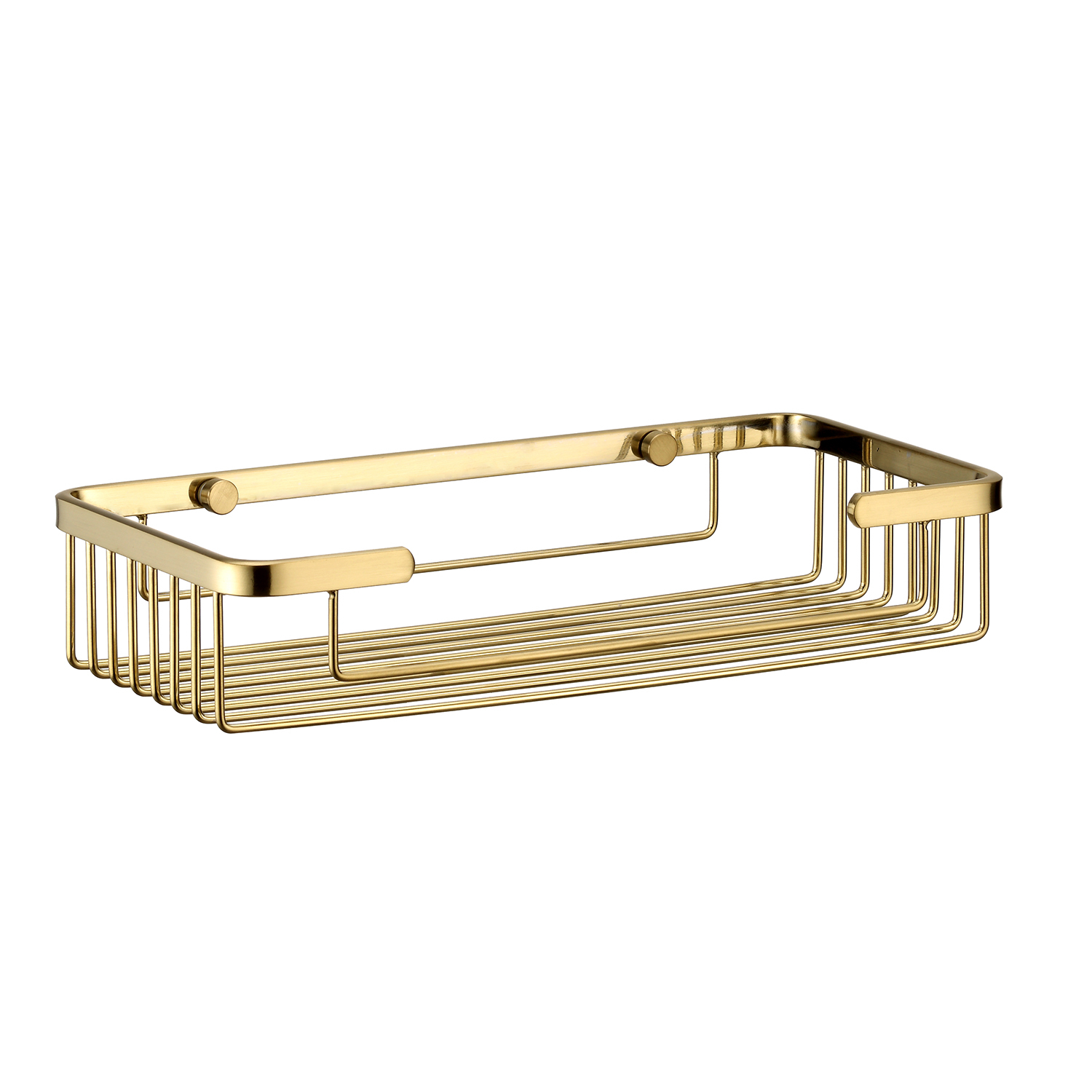 K-722BRUSHED GOLD Eck-duschablage