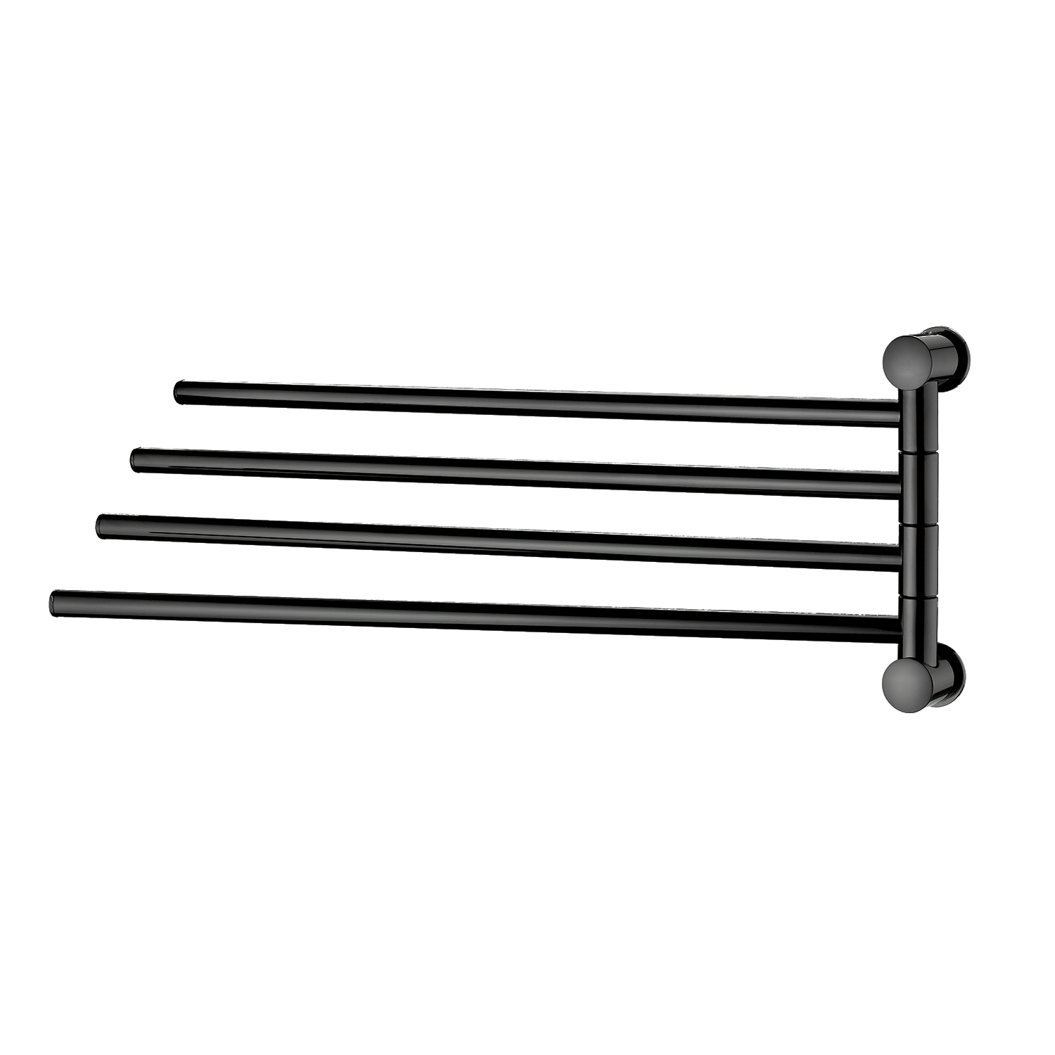 K-1034POLISHED BLACK Handtuchhalter 4-armig