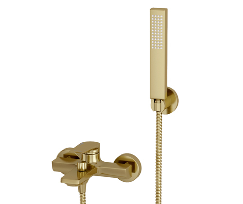 Aisch 5501 Einhand-Wannenmischer mit Brause