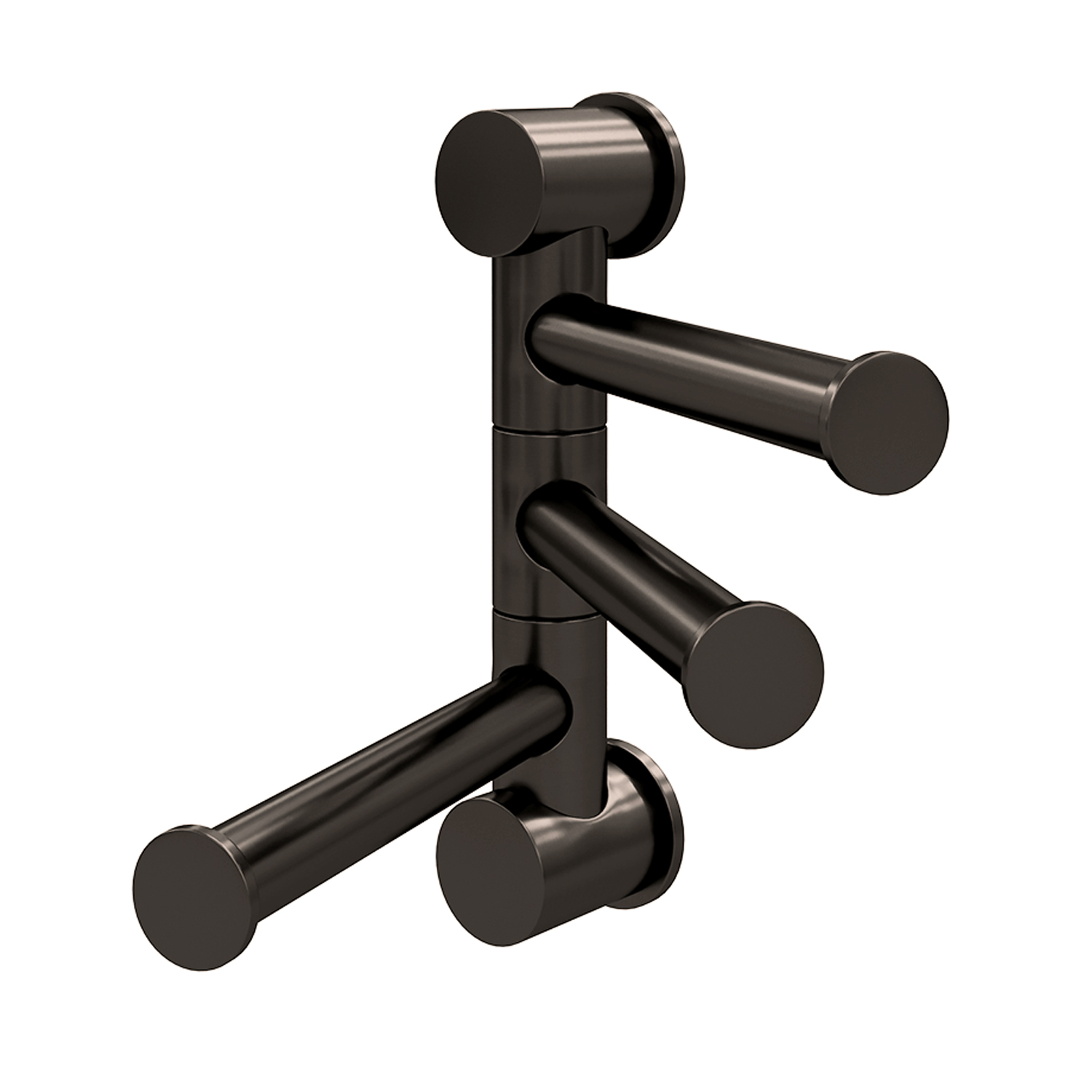K-1053GUN METAL Handtuchhaken 3-armig