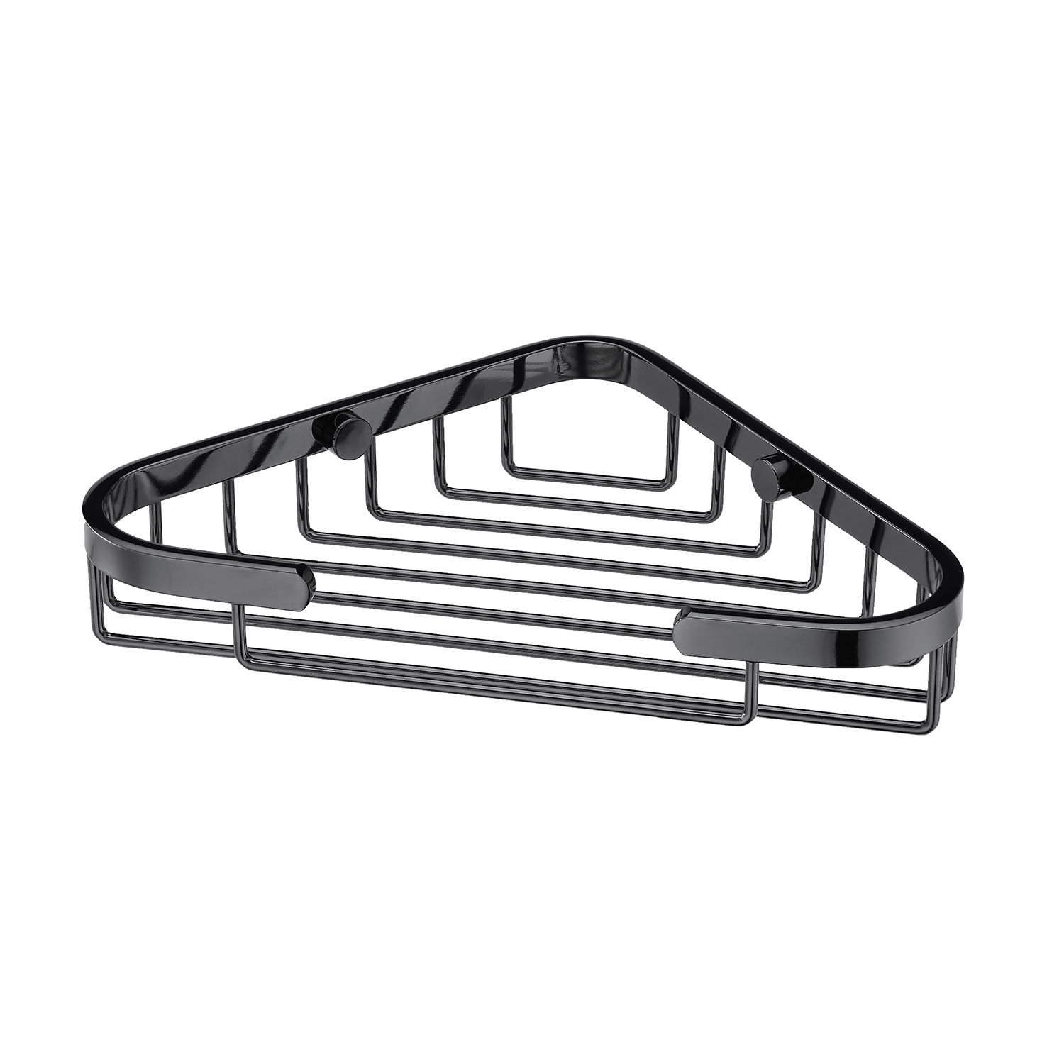 K-733POLISHED BLACK Eck-duschablage