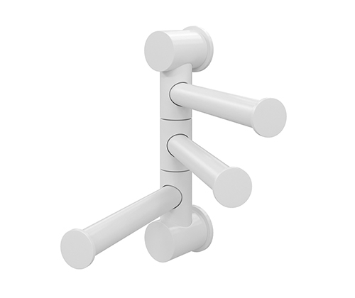 K-1053WHITE Handtuchhaken 3-armig