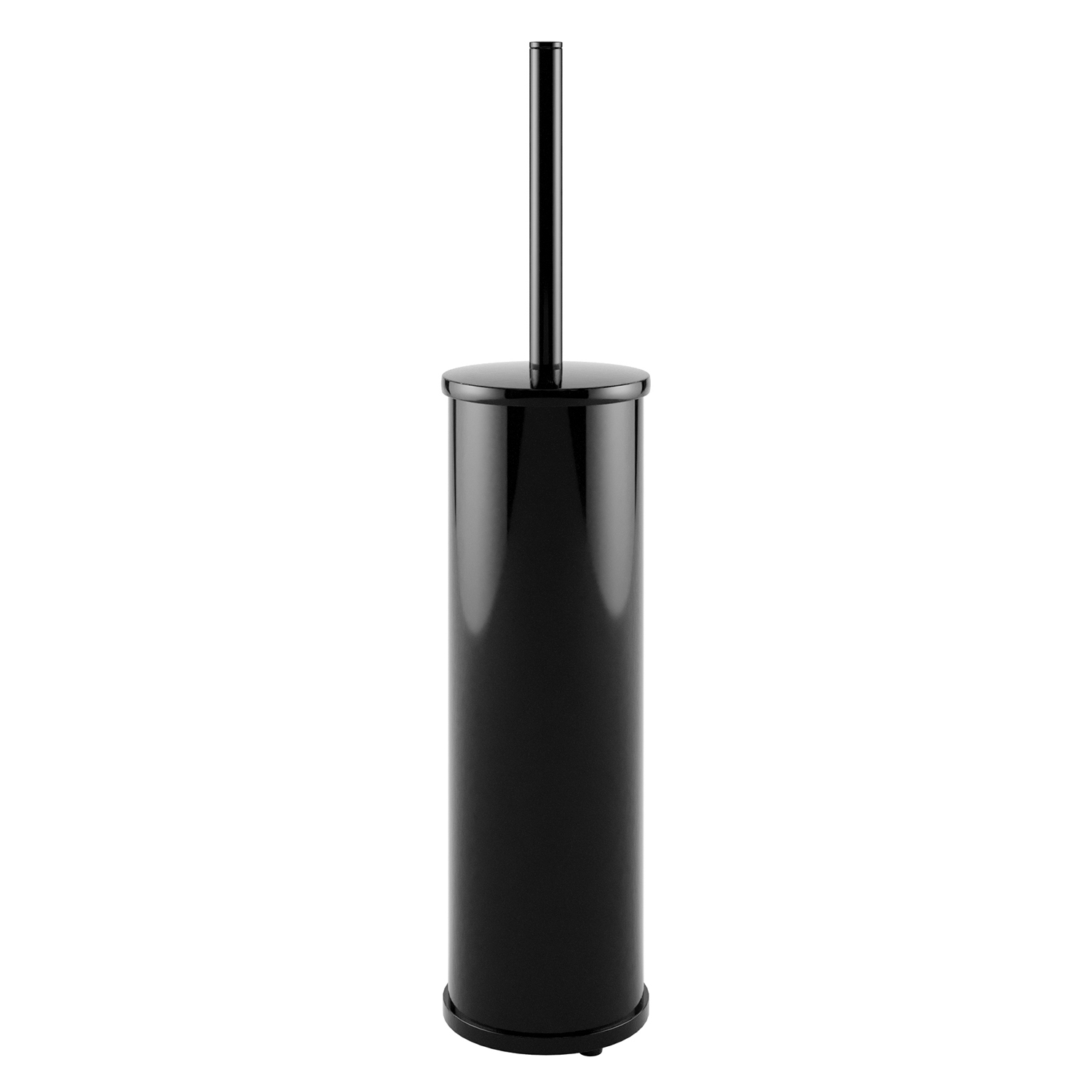  K-1027POLISHED BLACK  Floor standing toilet brush holder