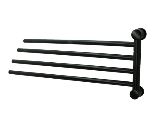 K-1034BLACK Handtuchhalter 4-armig, schwenkbar