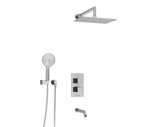 A171519 Thermo Einbau-Badewannenset mit Kopfbrause, Duschkopf und Auslauf