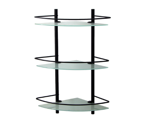K-3133BLACK Eckregal 3-er